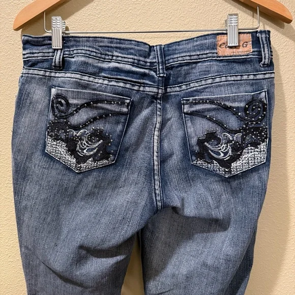 Women’s Size 11 Cool-G Dark Blue Stone Wash Skinny Jeans - Picture 9 of 12